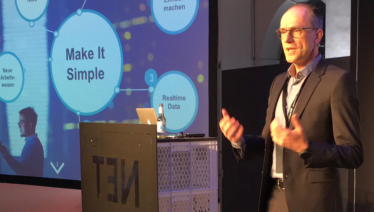 Ulrich Irnich, Director Simplification & Transformation bei Telefónica Deutschland, auf der re:publica 2016