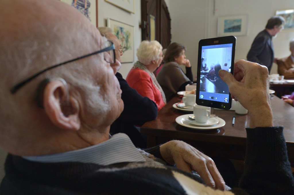 Stets griffbereit: Das Tablet-PC