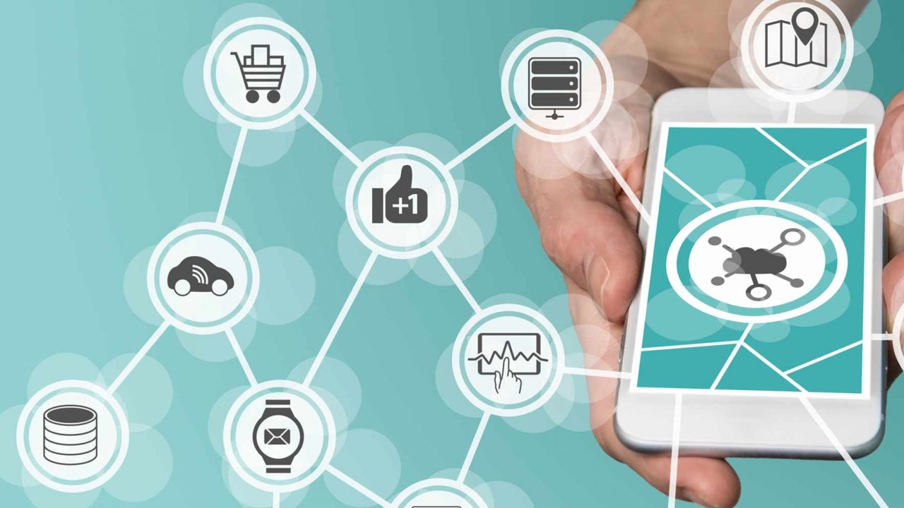 Smartphone Icons Vernetzung Fotolia