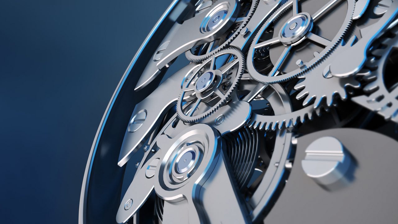 Uhrwerk Zahnräder Fotolia