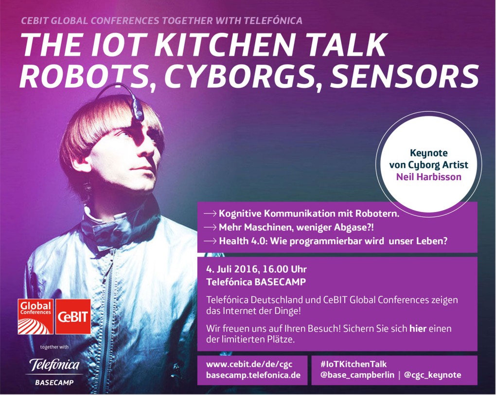IoT Kitchen Talk: Save the Date für den 4. Juli 2016 im Telefónica BASECAMP