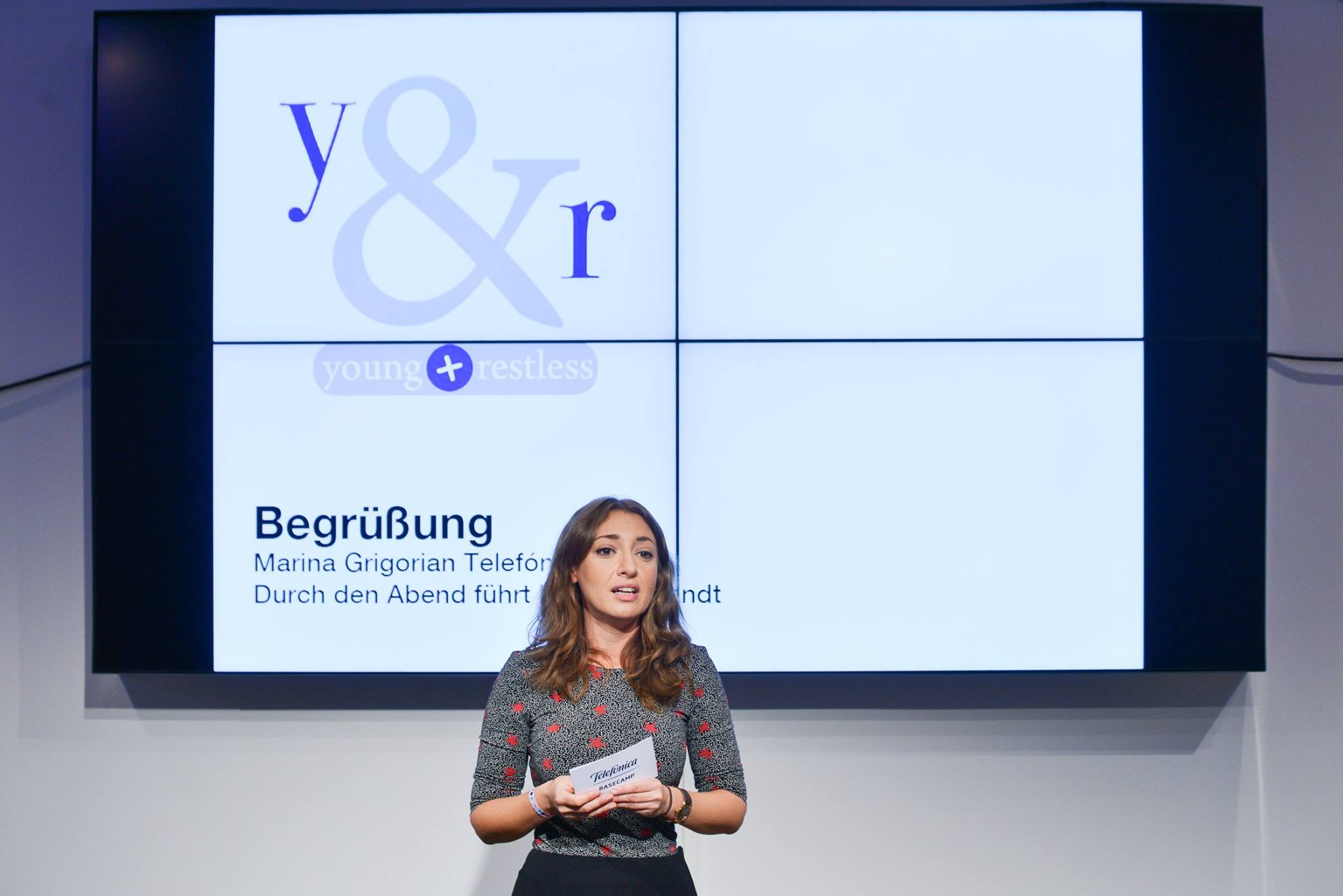 Marina Grigorian (Telefónica) bei der Eröffnung der Sommeredition von young+restless im Juli 2016