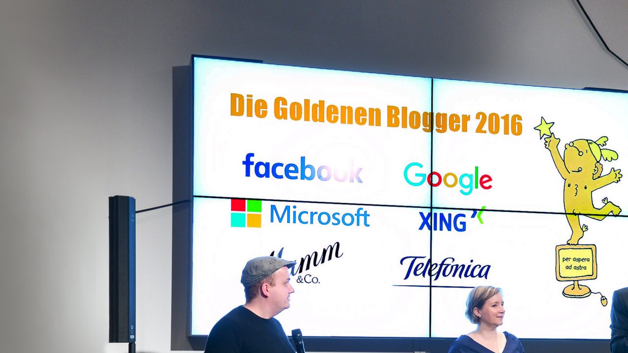 Der Goldene Blogger 2016 im Telefónica BASECAMP
