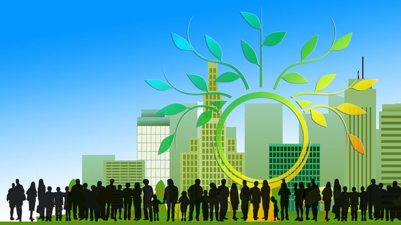 pixabay Stadt Menschen Vektor