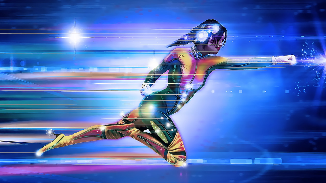 pixabay Superheld Frau Scifi