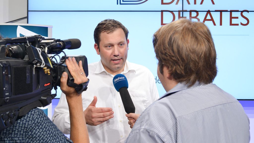 Lars Klingbeil, SPD-Generalsekretär, bei den Data Debates am 11. Juni 2018 | Foto: Henrik Andree
