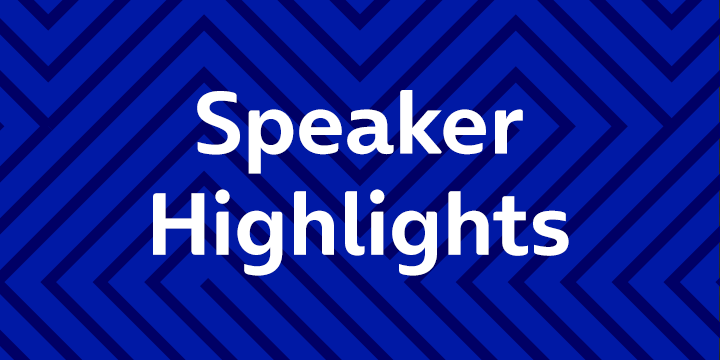 Hier klicken, um die Speaker Highlights aufzurufen.