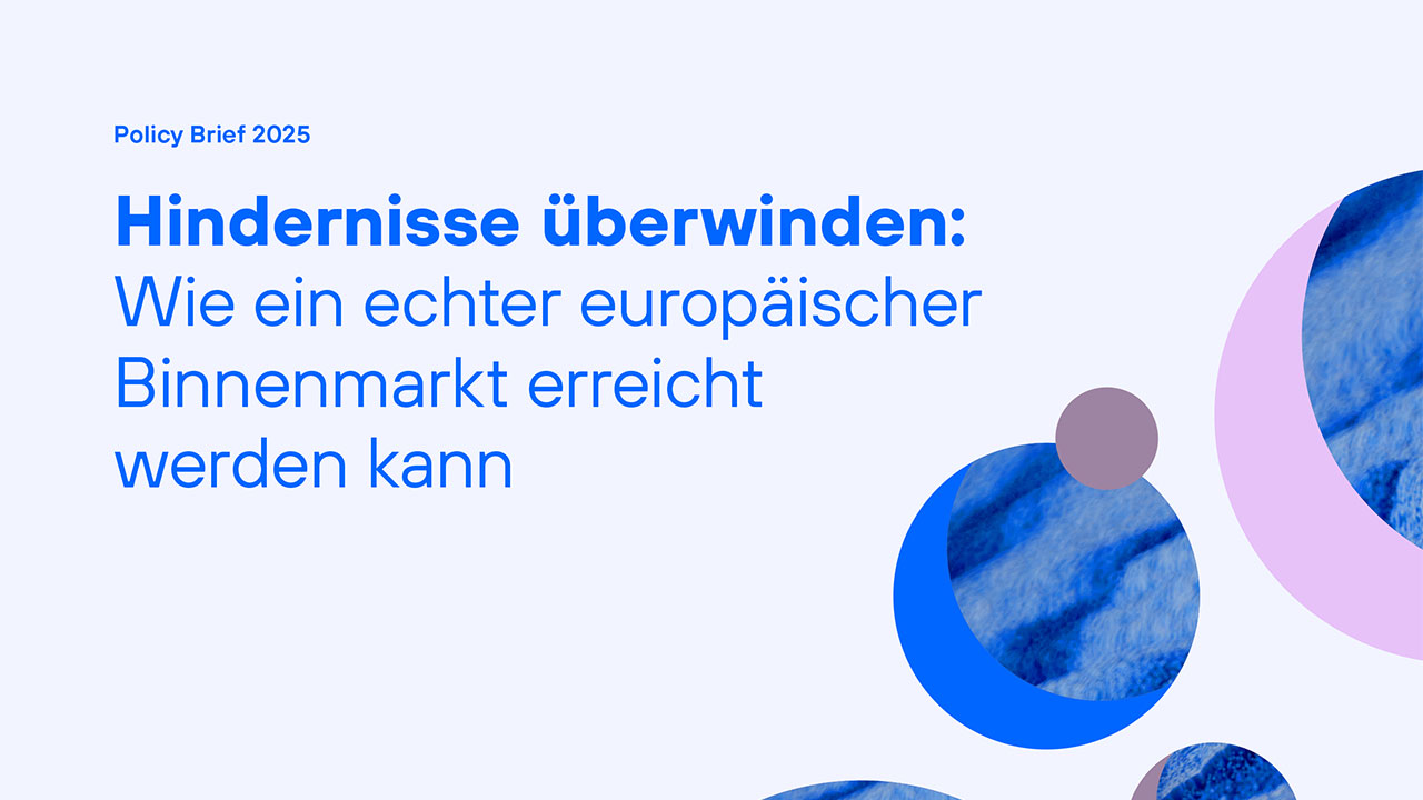 "Policy Brief 2025. Hindernisse überwinden: Wie ein echter europäischer Binnenmarkt erreicht werden kann" Dokument als PDF herunterladen.